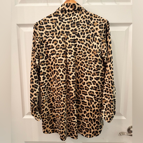 Zara Leopard Oversized Blouse - Picture 4 of 9